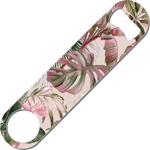 Creatcabin Peach Blade Beer Beer Enplate Flat Bottle فتاحة معدنية فولاذ مقاوم للصدأ مفتاح مطلي بالبار المطبوعة للبار الساقين الحزب المطبخ هدية الأب عيد ميلاد عيد ميلاد الوردي 1.6x7.1 بوصة in Kuwait