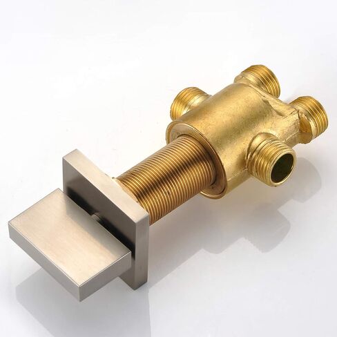 SUMERAIN Roman Tub Faucet Set 5 Holes Deck Mount Waterfall Bathtub Faucet with Handheld Shower Brushed Gold in Kuwait