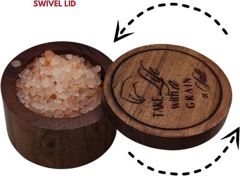 وعاء حاوية قبو الملح مع غطاء وملعقة المطبخ بقايا التوابل الملح جرة توفير مع غطاء مغناطيسي دوار لتخزين توابل الفلفل الملح in Kuwait