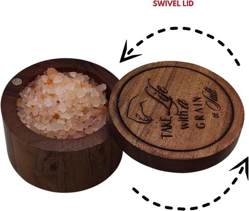 وعاء حاوية قبو الملح مع غطاء وملعقة المطبخ بقايا التوابل الملح جرة توفير مع غطاء مغناطيسي دوار لتخزين توابل الفلفل الملح in Kuwait