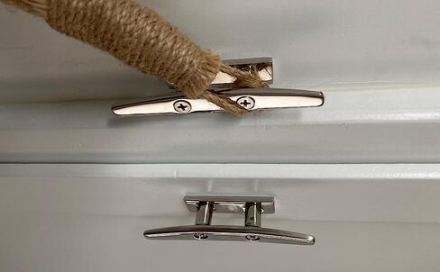 MIZUGIWA Boat Cleat Dock Cleat 4 inch 5 inch 6 inch 8 inch Open Base Boat Cleat, Mooring Boat Deck Cleats 316 Stainless Steel with Fasteners for Boat Docks, Decks,Kayaks,Marine in Kuwait