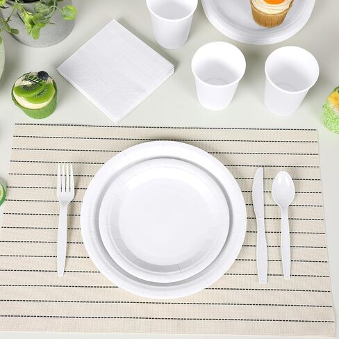 Dandat 350 Pcs Bridal Shower Decorations Baby Shower Party Supplies Include Baby Shower Plates and Cups and Napkins Sets with Plastic Forks Knives Spoons for Wedding Birthday (Light Blue) in Saudi Arabia