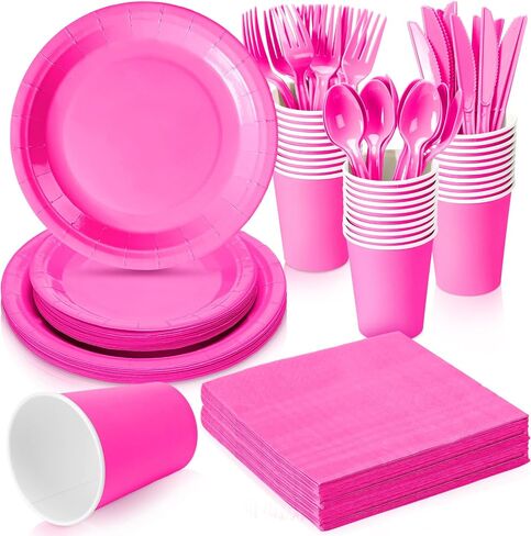 Dandat 350 Pcs Bridal Shower Decorations Baby Shower Party Supplies Include Baby Shower Plates and Cups and Napkins Sets with Plastic Forks Knives Spoons for Wedding Birthday (Light Blue) in Saudi Arabia
