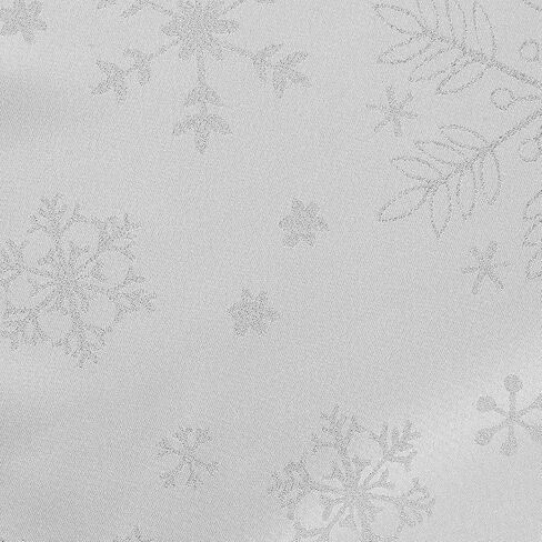 Harorbay White Table Runner 13 × 95 بوصة ، وشاح مزرعة الفضة مزرعة لغرفة الطعام في المطبخ حفلة الشتاء ، طاولة تطريز الثلج على طاولة القهوة (استير دولة) in Saudi Arabia