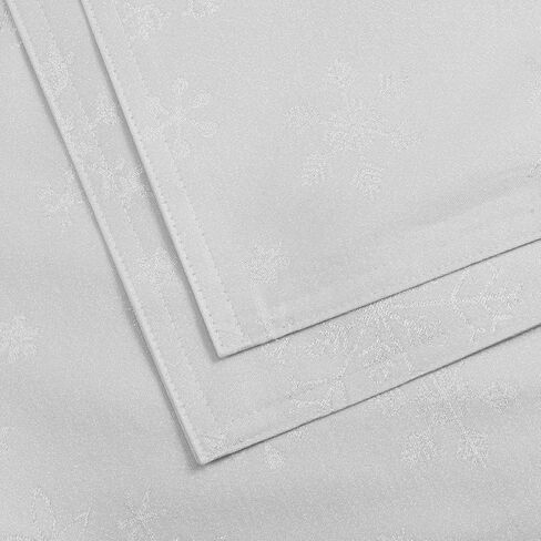 Harorbay White Table Runner 13 × 95 بوصة ، وشاح مزرعة الفضة مزرعة لغرفة الطعام في المطبخ حفلة الشتاء ، طاولة تطريز الثلج على طاولة القهوة (استير دولة) in Saudi Arabia