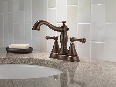 Delta Faucet Cassidy Centerset Bathroom Faucet Chrome, Bathroom Sink Faucet, Metal Drain Assembly, Chrome 2597LF-MPU in Kuwait