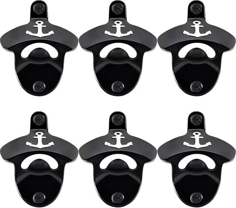 White Anchor Bottle Opener Wall Mount, Nautical Rustproof Soda Opener Cooler Mount for Home Ship Decoration in Kuwait