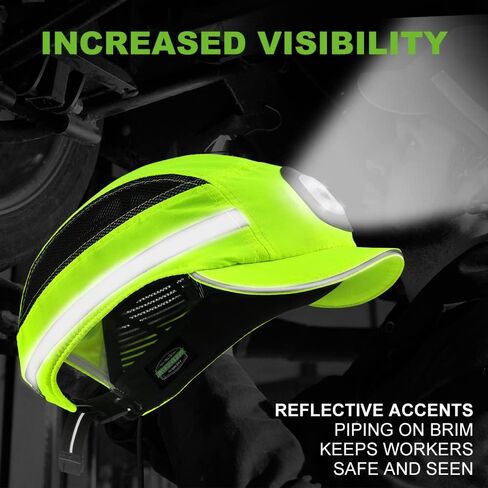 Bump Cap for Safety Baseball Cap Style Hard Hats for Adult Men Women Breathable Lightweight Safety Hat for Head Protection with Reflective Stripes in Kuwait