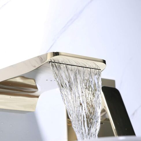 الحائط الحمام الحمام صنبور شلال صنبور حوض استحمام الأسود ، صنبورات جدار التصميم الحديثة لأصابح الحمام ، صنبور أحادي الوعاء ، بيلي BL6010B in Kuwait