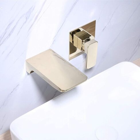 الحائط الحمام الحمام صنبور شلال صنبور حوض استحمام الأسود ، صنبورات جدار التصميم الحديثة لأصابح الحمام ، صنبور أحادي الوعاء ، بيلي BL6010B in Kuwait