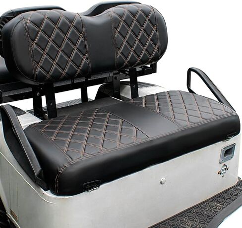 Nokins Golf Cart Diamond Covers Cover ، Fit Ezgo Freedom Txt Txt T48 2014+ وسادة مقعد أمامية عادية ، غطاء مقعد فينيل غولف ، لا توجد أظافر مطلوبة in Kuwait