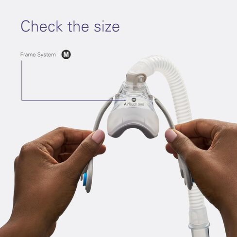 ResMed AirTouch N20 - Premium CPAP Accessories, Including Nasal Cushion, Elbow & Frame System - Headgear Not Included - Large in Kuwait