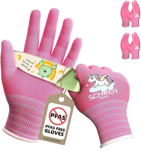 Schwer 2 Pairs MINI-KIDDO ANSI A6 Kids Cut Resistant Gloves MN1917, PFAS Free, Kids Fishing Gloves, Food Grade Cutting Gloves for Cooking, Whittling, Wood Carving, Mandolin and DIY (S, 9–14 Years) in Kuwait