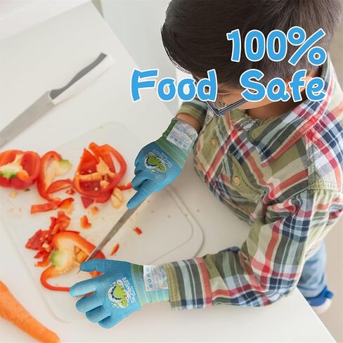 Schwer 2 أزواج مصغرة kiddo ansi a6 أطفال قطع القفازات المقاومة Mn1917 ، pfas خالية in Kuwait