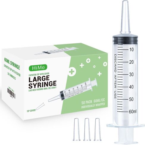 3ml Syringe for Liquid, Oral, Scientific Labs, Measurement, Dispensing, with Cap- 3 Pack 3ml Syringes in Kuwait