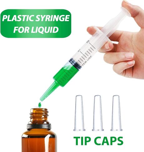 3ml Syringe for Liquid, Oral, Scientific Labs, Measurement, Dispensing, with Cap- 3 Pack 3ml Syringes in Kuwait