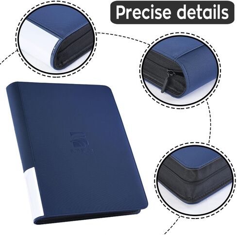 Semi Rigid Card Holder Binder, Premium Card Saver 1 Binder with Sleeves for Trading Cards & Sports Cards Storage - Holds 360 Semi Rigid Card Holders for Grading（Classic Red） in Kuwait