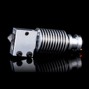 V6 Volcano Hotend 24V Kit, Remote Bowen Print J-Head Hotend,Titanium Alloy HeatBreak, Cooling Fan Bracket, for V6 Volcano Hotend,Titan,Dual Driver Extruder.(24V Brass Nozzle Kit)
