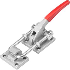 10.2 Inch 2 Pack Heavy Duty Large Toggle Clamp Latch, 7700Lbs Holding Capacity, Tire Carrier Latch, Self-Lock U-Bolt Adjustable for Trailer Latch, Machine, Smoker Lid, latches Hardware, by GENHAKON.