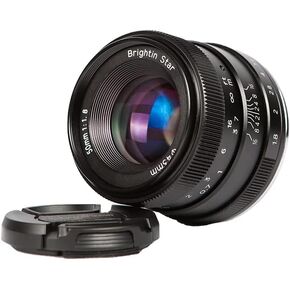 50mm F1.8 Manual Focus Lens Fit for Sony Black