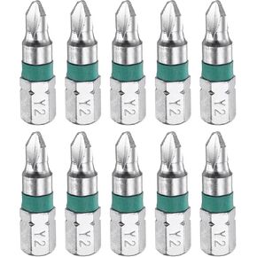 HARFINGTON 10pcs Y Type Screwdriver Bit Y1 1/4" Hex Shank 25mm/1" Length Magnetic Y Shape Hex Bits S2 Steel Electric Screw Driver Bit in Kuwait