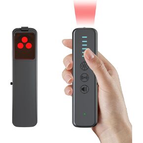 Hidden Camera Detectors-GPS Tracker Detector-Camera Detector Spy Camera Finder-RF Detector-25H Working Time,Travel-Friendly Size(Black S500