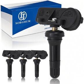 Sorghum Tire Pressure Monitoring System - Pre-Programmed TPMS Sensors Tire Pressure Sensor 315MHz Compatible with 2005-2023 Dodge Ram Chrysler Jeep Replace# 56029479AB 56029479AA-4 Packs