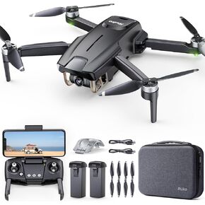 Ruko F11MINI Drone with Camera 4K, Under 250g, 60 Mins Flight with 2 batteries, 5GHz Transmission, GPS Auto Return, Brushless Motor, Foldable and Lightweight, FPV Quadcopter for Beginner, Adults