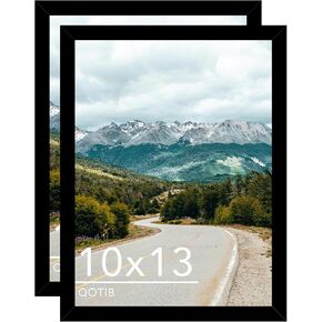 12x17 Picture Frame Black for Wall Hanging, Wood 12 x 17 Frame Photo Frame for Wall Horizontally or Vertically, Black, 2 Pack in Kuwait
