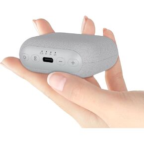 ANJANK Mini Portable Travel White Noise Sound Machine for Adults, 20 Soothing Sounds, Powerful Battery, 30-Level Volume, Sleep Timer, Noise Canceling for Sleeping, Home, Airplane