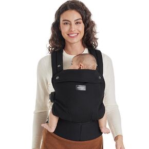 Momcozy Herihuge Baby Carrier - Crafted with Charming Jacquard Weaving, Durable, Stylish and Elegant, All-Day Comfort for Moms, Time Heritage Beige