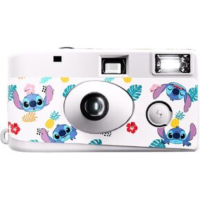 Disney Lilo and Stitch Disposable Camera with Flash – 20 Exposure Film – Lilo and Stitch Gifts for Women, Men, and All Fans of Lilo and Stitch Stuff (Stitch Faces)