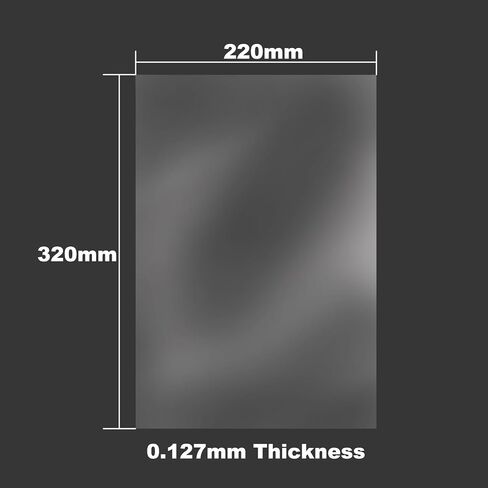 5PCS NFEP Release Film for Resin 3D Printer, PFA NFEP Film for Anycubic Photon M3 Max/ELEGOO Jupiter, 12.8-13.6 Resin 3D Printer, 380x260x0.127mm in Kuwait