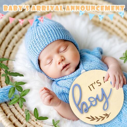 3pcs علامة إعلان الطفل ، Hello World Newborn Welbor علامة الطفل مع قلم العلامة ، 5.9 "لوحة إعلان اسم حديثي الولادة مع Profit in Kuwait