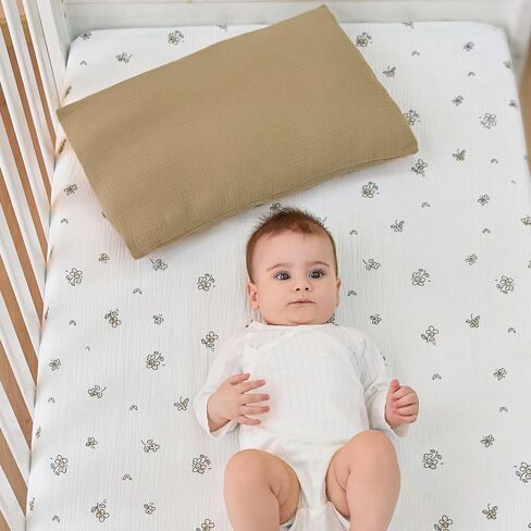 Jellymoni 2 Pack Muslin Toddler Pillowcase for 13x18 Palow و 100 ٪ Cotton Baby Baby Case Cover for Bed و Stodler Cot and Travel و Soft and Breatable Kids WideCase و No Pillow in Kuwait