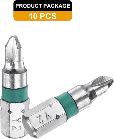 HARFINGTON 10pcs Y Type Screwdriver Bit Y1 1/4" Hex Shank 25mm/1" Length Magnetic Y Shape Hex Bits S2 Steel Electric Screw Driver Bit in Kuwait