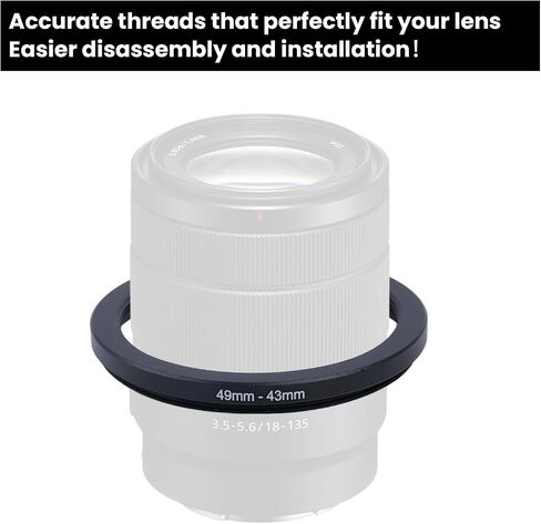 Metal Step Down Ring Filter Adapter - 77mm to 62mm - Metal Ring Step Down Rings Adapter Filter Compatible with All 62mm UV, CPL, ND, Lens Hood, Threaded Lens ect in Kuwait