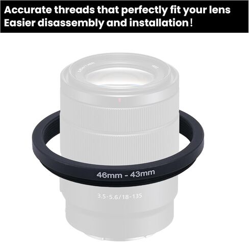 Metal Step Down Ring Filter Adapter - 77mm to 62mm - Metal Ring Step Down Rings Adapter Filter Compatible with All 62mm UV, CPL, ND, Lens Hood, Threaded Lens ect in Kuwait