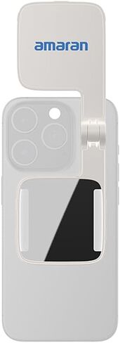 Amaran Go Magnety Selfie Phone Light ، متوافق مع مغناطيس Magsafe & Qi2 ، مصدر مصباح LED مزدوج مع ضوء مرآة قابل للتعديل و CCT (2700k-6500k) ، لالتقاط صور شخصية ، مكياج ، وإنشاء المحتوى (الفحم) in Kuwait