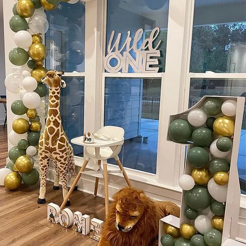 One Sign for First Birthday 14.6x10.3 Inches, One Letters for First Year Photo Board or First Birthday Photo Prop, Wooden Baby Shower Decorations (One Sign) in Kuwait
