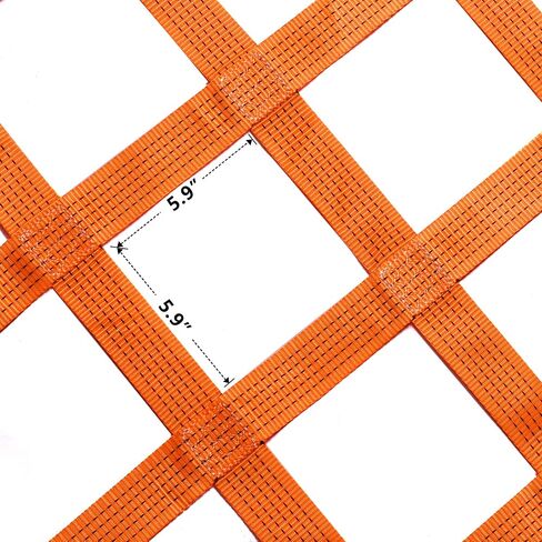 4.92' x 4.92' Cargo Lifting Nets -Lifting Straps for Hoist - Flat Polyester Sling Hoisting Net - Lifting Net Straps - Cargo Hanging Net - for Loading and Unloading Cargo - Max. Load Capacity: 1100lbs in Kuwait