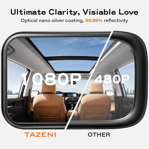 Baby Car Mirror for Baby Hook Clip Design Shake Baby Mirror for Car Seat Mirror Rear Facing Never Shake Easy Install Back Seat Mirror for Baby Crystal Clear View ShatterProof Tested Pink in Kuwait