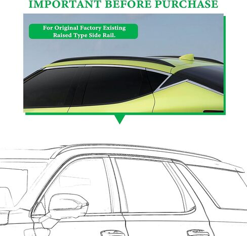 Compatible with Grand Highlander Roof Rack Crossbars 260 LB Max Loading Weight Made of Aluminum with Lockable Anti-Theft Locking Mechanism fit All Verison Grand Highlander (NOT FIT Highlander) in Saudi Arabia
