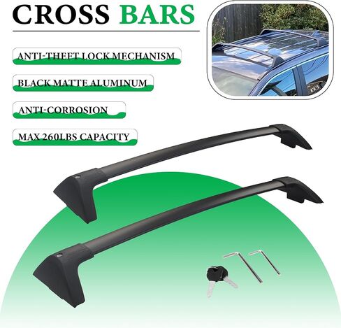 Compatible with Grand Highlander Roof Rack Crossbars 260 LB Max Loading Weight Made of Aluminum with Lockable Anti-Theft Locking Mechanism fit All Verison Grand Highlander (NOT FIT Highlander) in Saudi Arabia