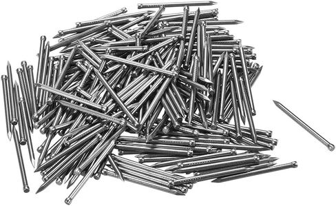 Uxcell التشطيب الأظافر الأجهزة محرك اليد الكربون الصلب مسمار 25mm 1 بوصة 300pcs in Kuwait