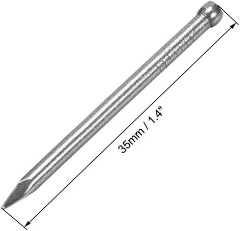Uxcell التشطيب الأظافر الأجهزة محرك اليد الكربون الصلب مسمار 25mm 1 بوصة 300pcs in Kuwait