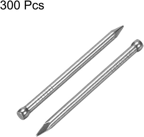 Uxcell التشطيب الأظافر الأجهزة محرك اليد الكربون الصلب مسمار 25mm 1 بوصة 300pcs in Kuwait