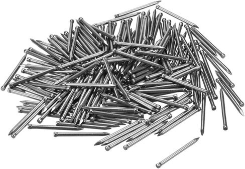 Uxcell التشطيب الأظافر الأجهزة محرك اليد الكربون الصلب مسمار 25mm 1 بوصة 300pcs in Kuwait