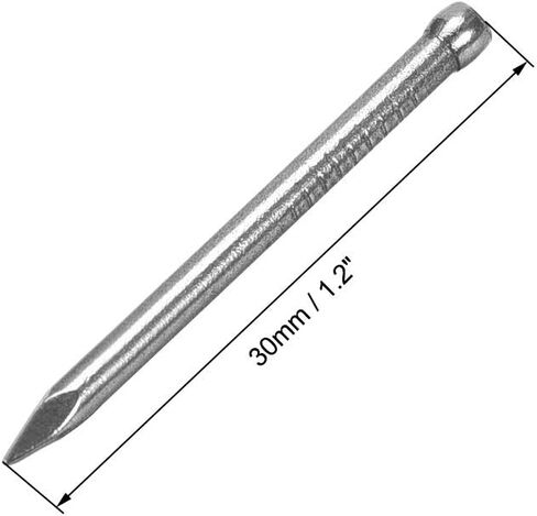 Uxcell التشطيب الأظافر الأجهزة محرك اليد الكربون الصلب مسمار 25mm 1 بوصة 300pcs in Kuwait