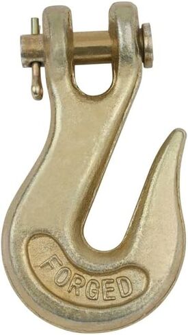 منتجات Mytee 10 عبوات 3/8 Clevis Grab Hooks درجة 70 لسلسلة سحب هادم - 6,600 WLL سبائك فولاذية مزورة G70 شديدة التحمل 3/8 خطافات سلسلة لشاحنة مقطورة سحب سلسلة النقل in Saudi Arabia
